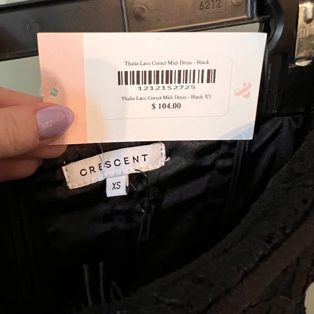Black Corset Midi Dress - Picture 5 of 5